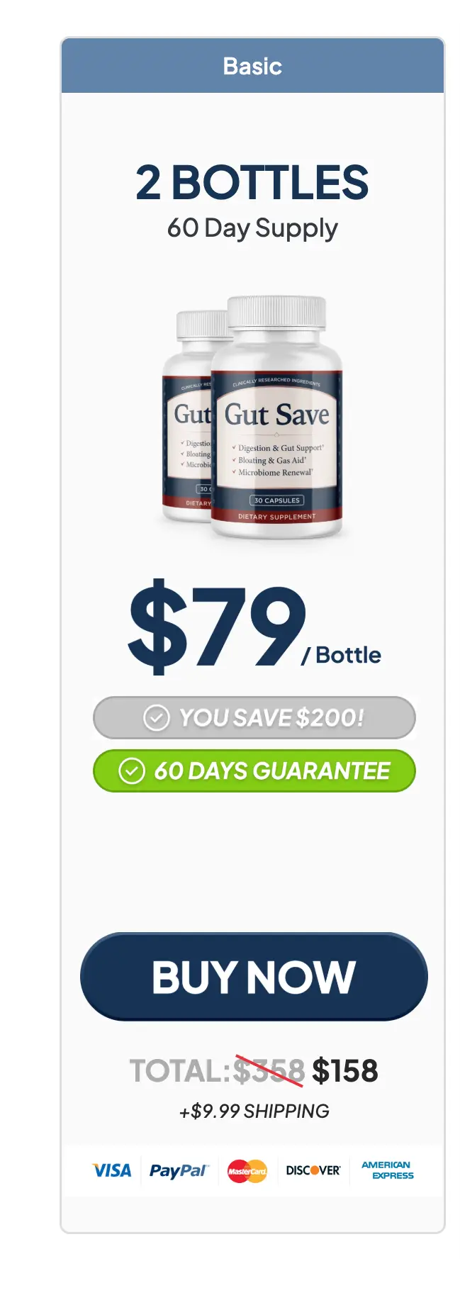 GutSave one bottle